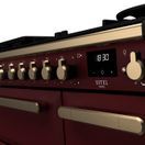 RANGEMASTER ESDL90DFPBOR/AB1 Estel Deluxe 90cm Dual Fuel Range Cooker - Bordeaux with Antique Brass Trim additional 2