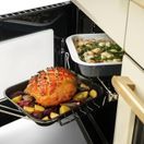 RANGEMASTER ESDL90DFPBOR/AB1 Estel Deluxe 90cm Dual Fuel Range Cooker - Bordeaux with Antique Brass Trim additional 7