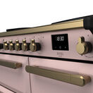 RANGEMASTER ESDL100EIPPPK/AB1 Estel Deluxe 100 Induction - Pale Pink with Antique Brass Trim additional 2