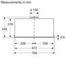 BOSCH DLN77AC60B Series 6 52cm Canopy Cooker Hood - Black additional 8