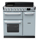 RANGEMASTER ESDL90EIPMSB/CM1 Estel Deluxe 90cm Induction - Misty Blue with Chrome Trim additional 1