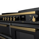 RANGEMASTER ESDLO110EIPGBL/AB1 Estel Deluxe 110 OC Induction - Gloss Black with Antique Brass Trim additional 2