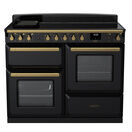 RANGEMASTER ESDLO110EIPGBL/AB1 Estel Deluxe 110 OC Induction - Gloss Black with Antique Brass Trim additional 3