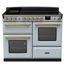 RANGEMASTER ESDLO110EIPMSB/AB1 Estel Deluxe 110cm OC Induction - Misty Blue with Antique Brass Trim additional 1