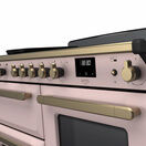 RANGEMASTER ESDLO110EIPPPK/AB1 Estel Deluxe 110 OC Induction - Pale Pink with Antique Brass Trim additional 3