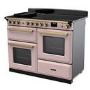 RANGEMASTER ESDLO110EIPPPK/AB1 Estel Deluxe 110 OC Induction - Pale Pink with Antique Brass Trim additional 2
