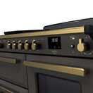 RANGEMASTER ESDLO110EIPSLT/AB1 Estel Deluxe 110 OC Induction - Slate with Antique Brass Trim additional 3