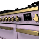 RANGEMASTER ESDL90DFPHTH/AB1 Estel Deluxe 90cm Dual Fuel - Heather with Antique Brass Trim additional 3