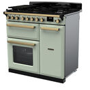 RANGEMASTER ESDL90DFPMNT/AB1 Estel DLX 90cm Dual Fuel - Mint/Brass additional 3