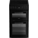 HOTPOINT HDE5VDCB 50cm Electric Double Oven Cooker - Black additional 1