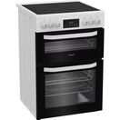HOTPOINT HDE6VDW 60cm Electric Double Oven Cooker - White additional 5