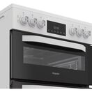 HOTPOINT HDE6VDW 60cm Electric Double Oven Cooker - White additional 3