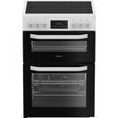HOTPOINT HDE6VDW 60cm Electric Double Oven Cooker - White additional 1