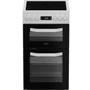 HOTPOINT HDE5VDCW 50cm Electric Double Oven Cooker - White additional 1
