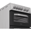 HOTPOINT HDG5GCX 50cm Gas Double Oven Cooker - Inox additional 2