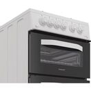 HOTPOINT HDG5GCW 50cm Gas Double Oven Cooker - White additional 4