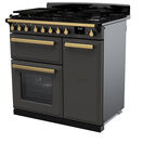 RANGEMASTER ESDL90DFPSLT/AB1 Estel DLX 90 Dual Fuel - Slate/Brass additional 2