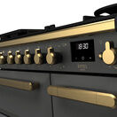 RANGEMASTER ESDL90DFPSLT/AB1 Estel DLX 90 Dual Fuel - Slate/Brass additional 3
