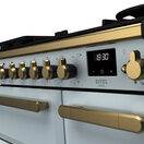 RANGEMASTER ESDL90DFPMSB/AB1 Estel DLX 90 Dual Fuel Range Cooker - Misty Blue/Brass additional 2