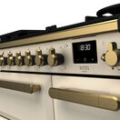 RANGEMASTER ESDL90DFPPCR/AB1 Estel DLX 90 Dual Fuel Range Cooker - Pale Cream/Brass additional 2