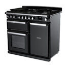 RANGEMASTER ESDL100DFPGBL/CM1 Estel Deluxe 100cm Dual Fuel Range Cooker - Gloss Black/Chrome additional 2