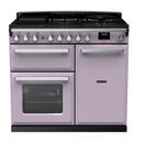 RANGEMASTER ESDL100DFPHTH/CM1 Estel Deluxe 100cm Dual Fuel Range Cooker - Heather/Chrome additional 1