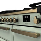 RANGEMASTER ESDL100DFPMNT/AB1 Estel DLX 100 Dual Fuel Range Cooker - Mint/Antique Brass additional 2