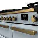 RANGEMASTER ESDL100DFPMSB/AB1 Estel DLX 100 Dual Fuel Range Cooker - Misty Blue/Brass additional 2