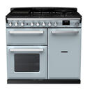 RANGEMASTER ESDL100DFPMSB/CM1 Estel Deluxe 100cm Dual Fuel Range Cooker - Misty Blue/Chrome additional 1