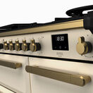 RANGEMASTER ESDL100DFPPCR/AB1 Estel DLX 100 Dual Fuel Range Cooker - Pale Cream/Brass additional 2