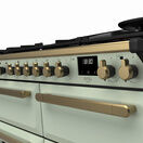 RANGEMASTER ESDLB110DFPMNT/AB1 Estel DLX 110 BC Dual Fuel Range Cooker - Mint/Brass additional 3