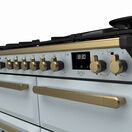 RANGEMASTER ESDLB110DFPMSB/AB1 Estel DLX 110 BC Dual Fuel Range Cooker - Misty Blue/Brass additional 3