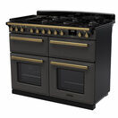 RANGEMASTER ESDLB110DFPSLT/AB1 Estel DLX 110 BC Dual Fuel Range Cooker - Slate/Brass additional 2