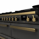 RANGEMASTER ESDLB110DFPSLT/AB1 Estel DLX 110 BC Dual Fuel Range Cooker - Slate/Brass additional 3
