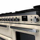 RANGEMASTER ESDLO110DFPPCR/CM1 Estel Deluxe 110cm OC Dual Fuel Range Cooker - Pale Cream/Chrome additional 3