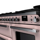 RANGEMASTER ESDLO110DFPPPK/CM1 Estel Deluxe 110cm OC Dual Fuel Range Cooker - Pale Pink/Chrome additional 2