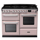 RANGEMASTER ESDLO110DFPPPK/CM1 Estel Deluxe 110cm OC Dual Fuel Range Cooker - Pale Pink/Chrome additional 1