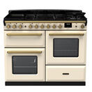 RANGEMASTER ESDLO110DFPPCR/AB1 Estel Deluxe 110cm OC Dual Fuel Range Cooker - Pale Cream/Brass additional 1