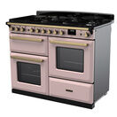 RANGEMASTER ESDLO110DFPPPK/AB1 Estel Deluxe 110cm OC Dual Fuel - Pale Pink/Brass additional 2