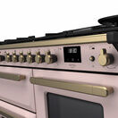 RANGEMASTER ESDLO110DFPPPK/AB1 Estel Deluxe 110cm OC Dual Fuel - Pale Pink/Brass additional 3