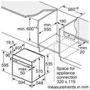 NEFF B2DCG7AK3B 59.4cm Built In Electric Single Oven - Black additional 12