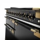 RANGEMASTER ELS100EIGB/BE Elise Lux 100cm Induction Range - Black with Black / Antique Brass Trim additional 2