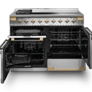 RANGEMASTER ELS100EISS/AB Elise Lux 100cm Induction Range - Stainless Steel with Antique Brass Trim additional 4
