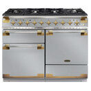RANGEMASTER ELS110DFFSS/AB Elise Lux 110cm Dual Fuel Range - Stainless Steel with Antique Brass Trim additional 1