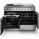 RANGEMASTER ELS110DFFSS/AB Elise Lux 110cm Dual Fuel Range - Stainless Steel with Antique Brass Trim additional 3