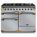 RANGEMASTER ELS110DFFSS/BE Elise Lux 110cm Dual Fuel Range - Stainless Steel with Black / Antique Brass Trim additional 1