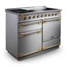 RANGEMASTER ELS110EISS/AB Elise Lux 110cm Induction Range - Stainless Steel with Antique Brass Trim additional 4