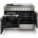 RANGEMASTER ELS110EISS/AB Elise Lux 110cm Induction Range - Stainless Steel with Antique Brass Trim additional 6