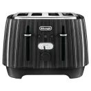 DELONGHI DL3002 4 Slice Ballerina Toaster - Black additional 1