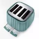 DELONGHI DL3306 4 Slice Ballerina Toaster - Laguna Green additional 2